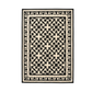 Classic Geometric Jute Table Mat - Black & Cream Screen Printed Placemat