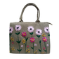 Hand Embroidered Ribbon Floral Jute Ladies Bag - Eco-Freindly & Artisanal
