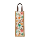 Digital Printed Floral Jute Bottle Case Cover - Colorful and Eco-Friendly