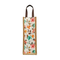 Digital Printed Floral Jute Bottle Case Cover - Colorful and Eco-Friendly