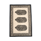 Traditional Paisley Screen Printed Jute Table Mat - Natural & Black