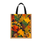 Digital Printed Autumn Leaves Jute Mini Tote Bag - Fall Colors Design